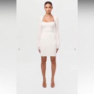 Naked Wardrobe Classic White Pencil Skirt size xs